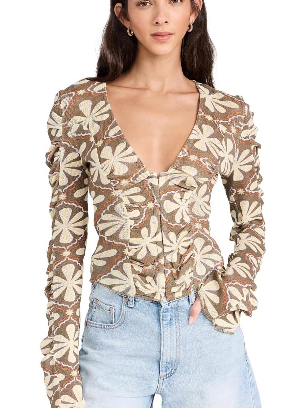 NWT Free People Women's Through The Meadow Top
